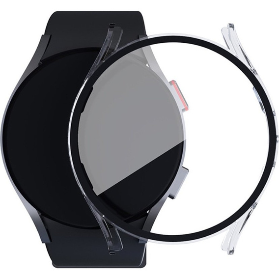 Силиконовый футляр со встроенным защитным стеклом до Galaxy Watch5 40mm, Transparent