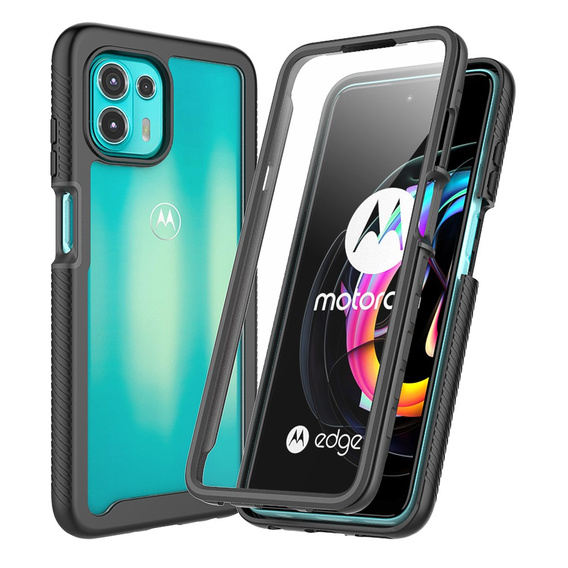 Чoхол Shockproof до Motorola Edge 20 Lite, із захисним екраном, м'яти