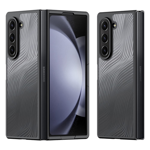 Чохол DuxDucis для Samsung Galaxy Z Fold6 5G, Aimo case, прозорий / чорний