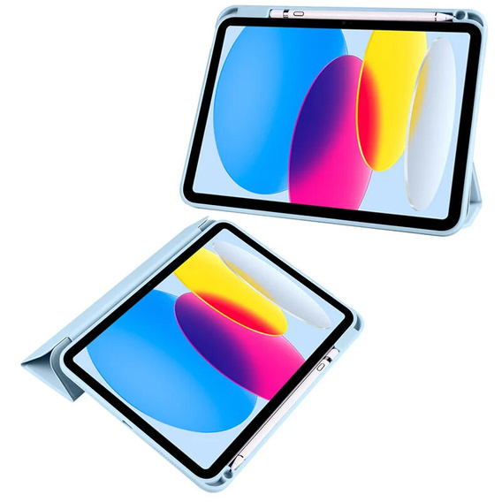 Чехол для iPad 10.9 2022 10 Gen, Smartcase Hybrid, с местом для стилуса, синий