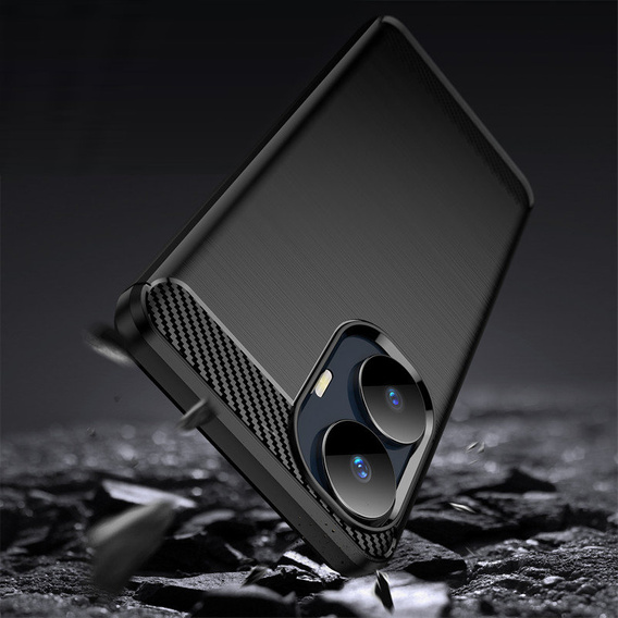 Чехол до Realme C55, Carbon, чёрный