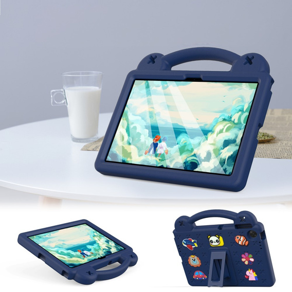 Дитячий чохол для планшета Lenovo Tab TB311FU, Cute Patterns, з підставкою, темно-синій