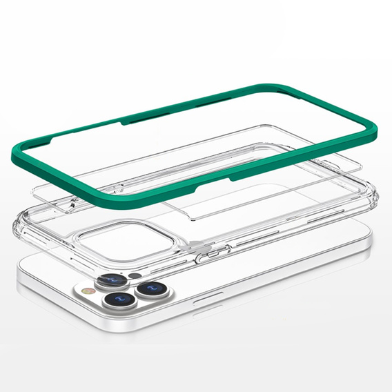 Чохол ERBORD Hybrid Frame для iPhone 13 Pro, Зелений