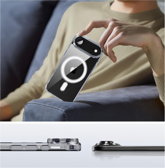 Чехол для iPhone Air, для MagSafe, прозрачный