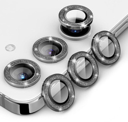2x Camera Glass для Samsung Galaxy S24, ERBORD Camera Lens, Bling frame, черное