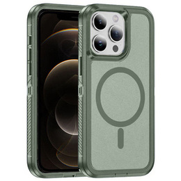 Чехол с рамкой для iPhone 12/12 Pro, для MagSafe, зелёный