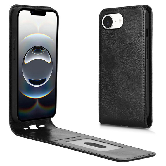 Футляр з клапаном для iPhone 16E, Flip, чорний