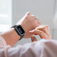 Силиконовый футляр со встроенным защитным стеклом до Apple Watch SE / 6 / 5 / 4 44mm, dark blue