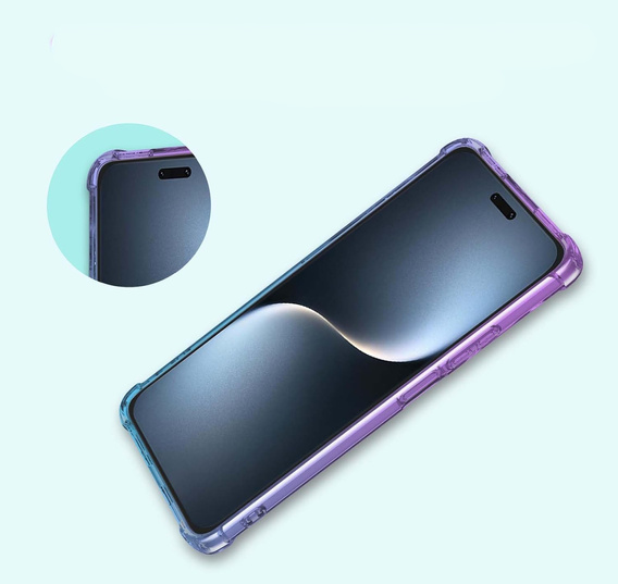 Чехол для Honor Magic 7 Pro, Gradient Dropproof, Фиолетовый / синий