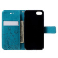 Откидной чехол для iPhone 7/8/SE 2020/SE 2022, Butterfly Flower, синий