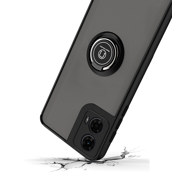 Чохол для Motorola Moto G24 / G24 Power / G04, Frosted Ring, чорний
