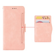 Футляр з клапаном для Realme 14 Pro 5G, Card Slot, рожевий