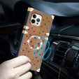 Чехол Suitcase до iPhone 12/12 Pro, Hearts Ring, Glitter Gold