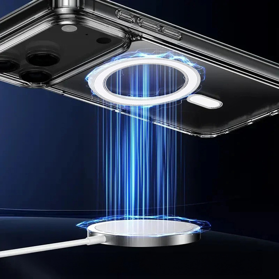 Магнитный чехол TPU + акрил для iPhone 17 Pro (совместим с MagSafe)