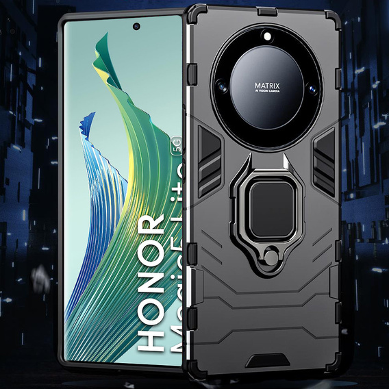 Чoхол до Honor Magic 5 Lite, Kickstand Ring, чорний
