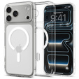 Чехол Spigen Ultra Hybrid MagSafe для iPhone 17 Pro, прозрачный / белый