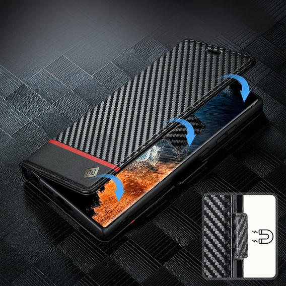 Чехол-накладка для Samsung Galaxy S25 Ultra, Carbon LC.IMEEKE, чёрный