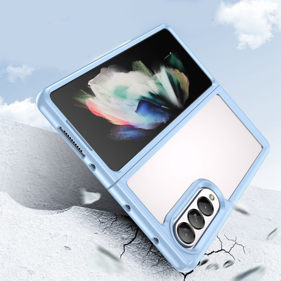Чехол ERBORD для Samsung Galaxy Z Fold 4 5G, Hybrid Case, Baby Blue