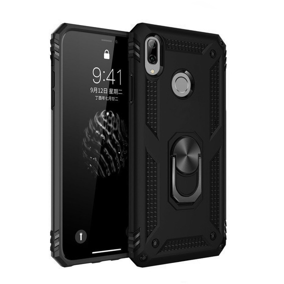 Броньований Чoхол до Huawei P20 Lite, Nox Case Ring, чорний