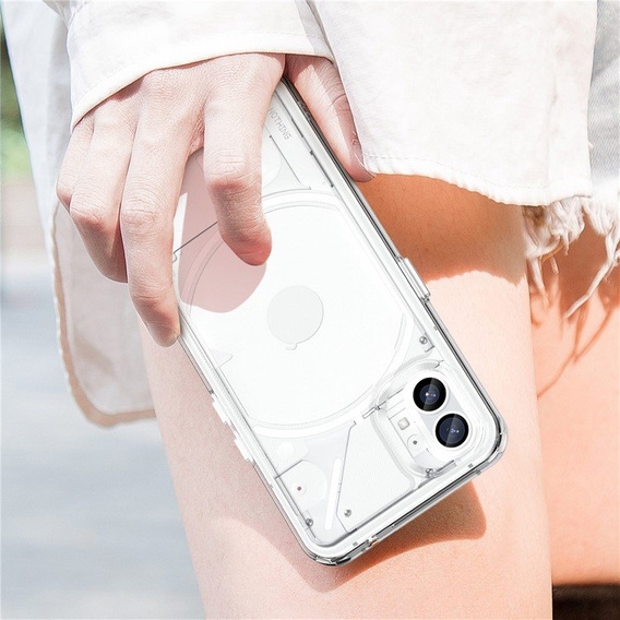 Чехол до Nothing Phone 1, Fusion Hybrid, прозрачный