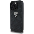 Чохол Guess Grained Hot Stamp 4G Triangle Metal для iPhone 16 Pro Max