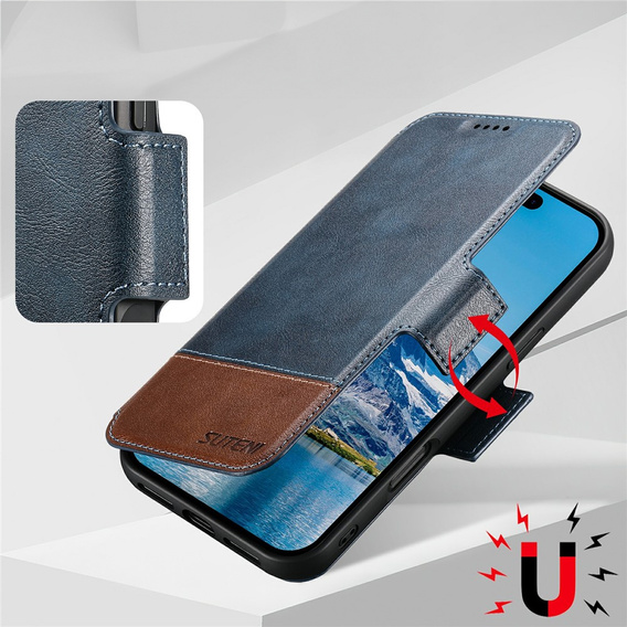 Флип-кейс 2-в-1 для iPhone 17 Pro Max, SUTENI, для MagSafe, синий