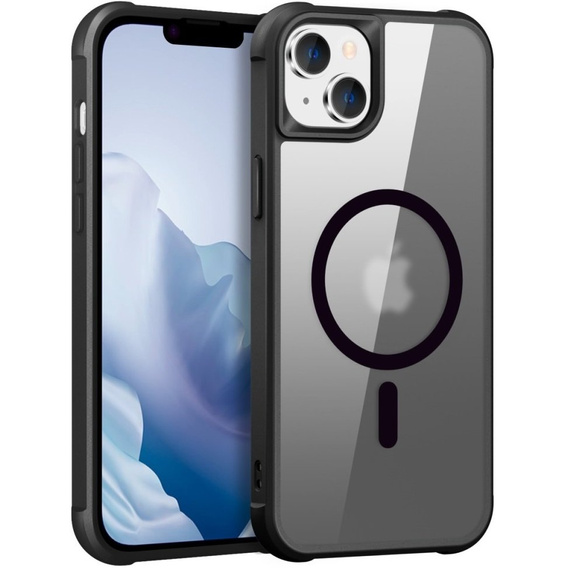 Магнитный чехол Magsafe для iPhone 15 Plus, чёрный