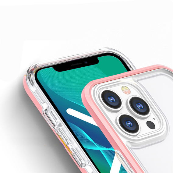 Чохол ERBORD Hybrid Frame для iPhone 13 Pro, Рожевий 