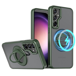 Чохол для Samsung Galaxy S23 FE, Military Magnet, для MagSafe, зелений
