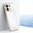 Чохол для Xiaomi Redmi Note 13 Pro 5G, Glamour CamShield, білий