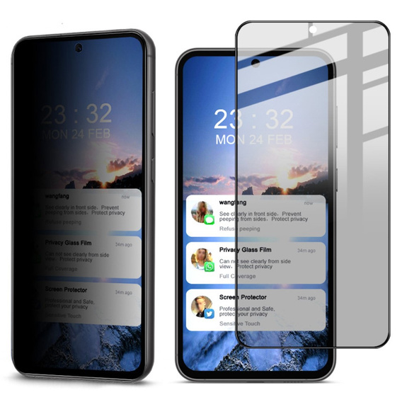IMAK Privacy Tempered Glass для Samsung Galaxy S23 FE