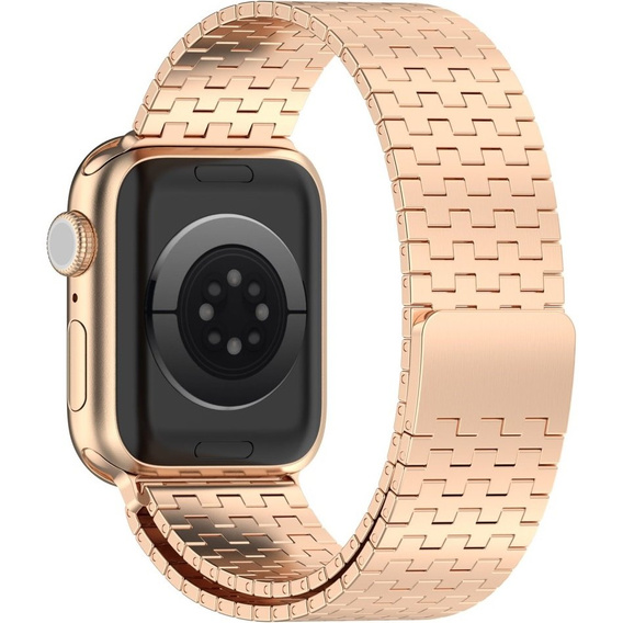 Сталевий ремінець для Apple Watch 1/2/3/4/5/6/7/8/SE/ULTRA 42/44/45/49 MM - рожевий rose gold
