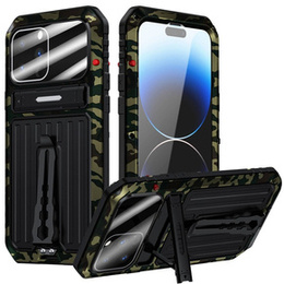 Бронированный чехол для iPhone 14 Pro, Metal Hybrid, камуфляж