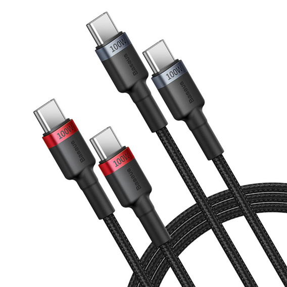 BASEUS Kaбель USB PD100W/QC3.0 Type-C 200cm - Grey/Black