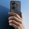 Чехол DuxDucis для Xiaomi Poco F6, Aimo case, прозрачный / черный