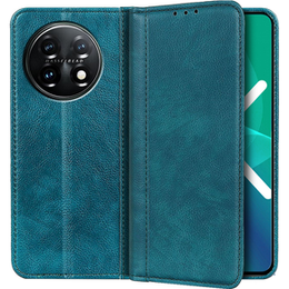 Флип-кейс для OnePlus 11 5G, Split Leather, зелёный