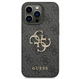 Чехол GUESS до iPhone 14 Pro, 4G Big Metal Logo, серый