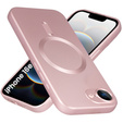 Чехол для iPhone 16E, ColorMag, для MagSafe, розовый + закаленное стекло 9H