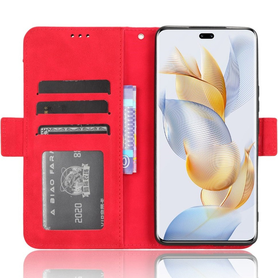 Футляр з клапаном для Honor 90, Card Slot, червоний