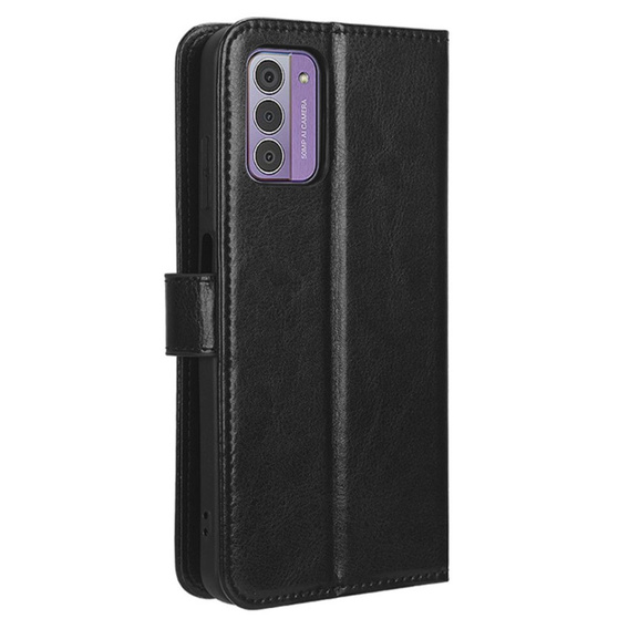 Футляр з клапаном для Nokia G42, Crazy Horse Wallet, чорний