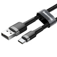 BASEUS Cafule Кабель Type-C 2A 3M - Grey/Black