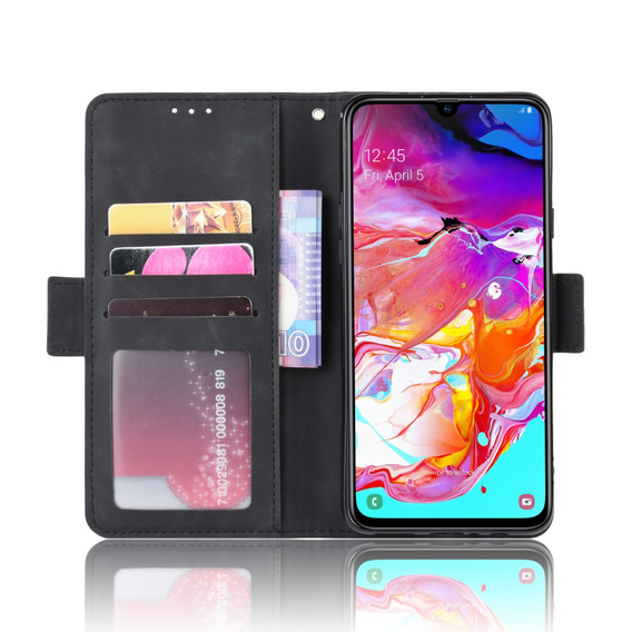 Футляр з клапаном для Samsung Galaxy A20s, Card Slot, чорний