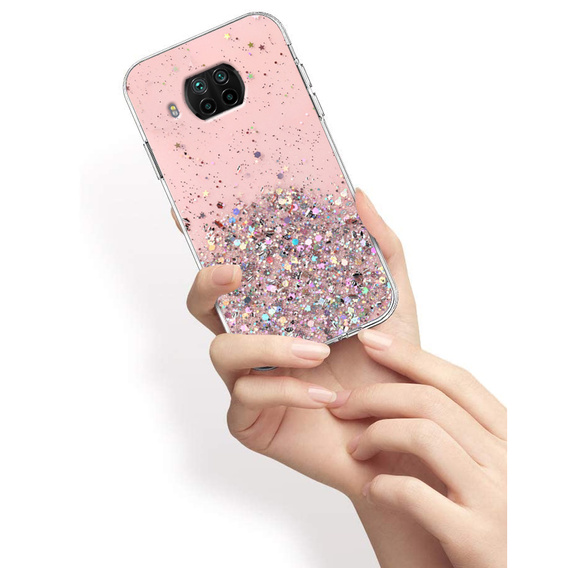 Чoхол до Xiaomi Mi 10T Lite 5G, Glittery, рожевий