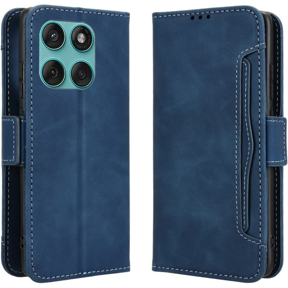 Откидной чехол для Motorola Edge 60 / 60 Fusion, Card Slot, темно-синий
