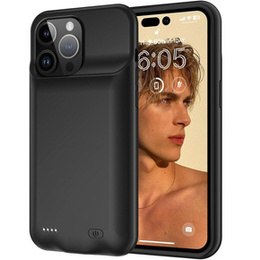 Чехол-аккумулятор 8500 мАч для iPhone 15 Pro Max, черный