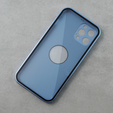 Чехол для iPhone 12 Pro, Dual Glass, для Magsafe, синий
