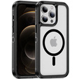 Чохол з рамкою для iPhone 12/12 Pro, для MagSafe, прозорий / чорний