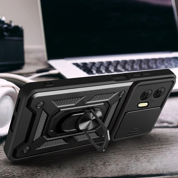 Чохол NOX Camera Slide Motorola Moto E14, CamShield Slide, чорний