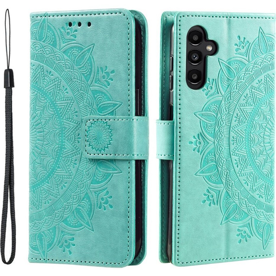 Откидной чехол для Samsung Galaxy A05s 4G, Mandala, синий
