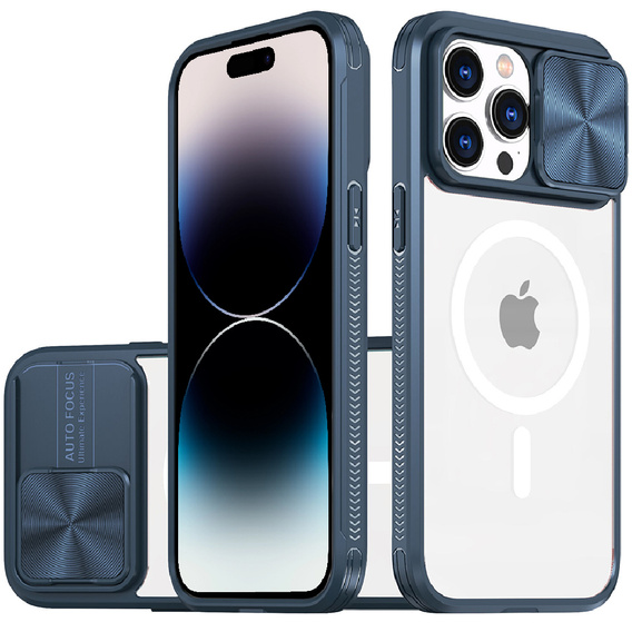 Чoхол до iPhone 14 Pro Max, Slide Camera Magsafe, м'яти